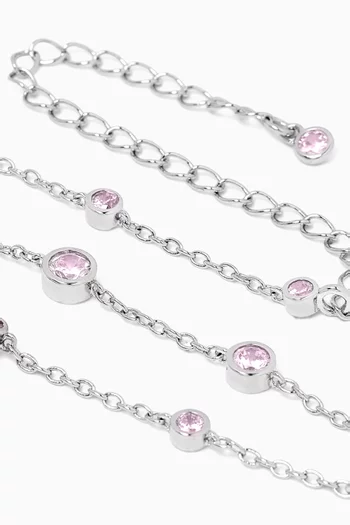 سوار باي ذا يارد نحاس مطلي بالروديوم