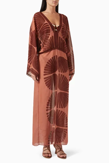 Spiritual Healers Maxi Dress in Georgette