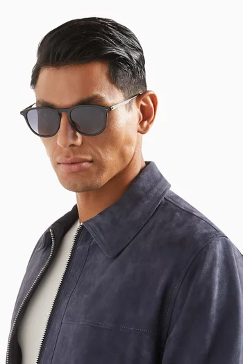 Round Sunglasses in Acetate