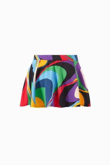 Gialo-print Skirt in Viscose