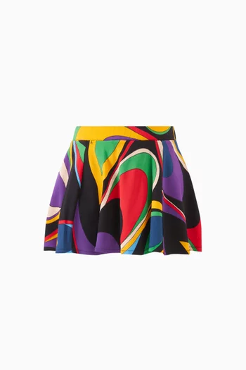 Gialo-print Skirt in Viscose