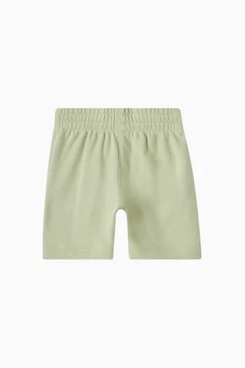 Logo Shorts in Cotton Blend Fleece