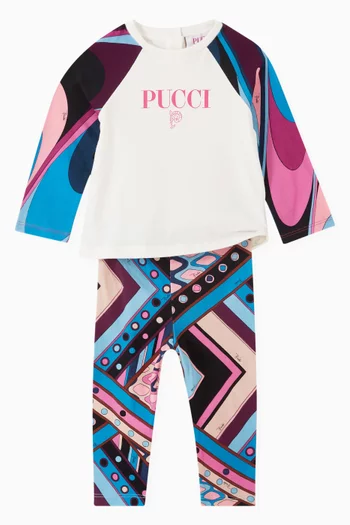 Vivara-print Leggings in Cotton