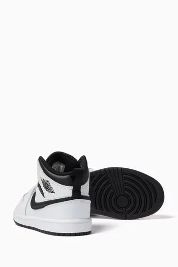 Jordan 1 Mid Sneakers in Leather