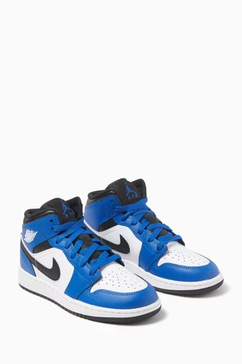 Air Jordan 1 Mid-top Sneakers in Leather