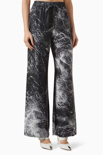 Smashed Screen Pants in Silk