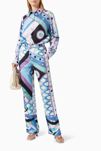 Vivara-print Shirt in Silk-twill