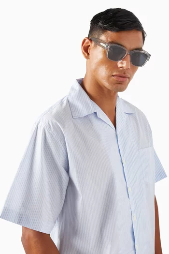 نظارة شمسية بإطار مربع أسيتات معاد تدويره