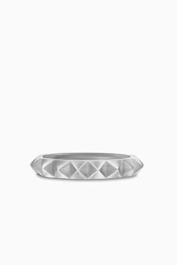 Pyramid Band Ring in Sterling Silver