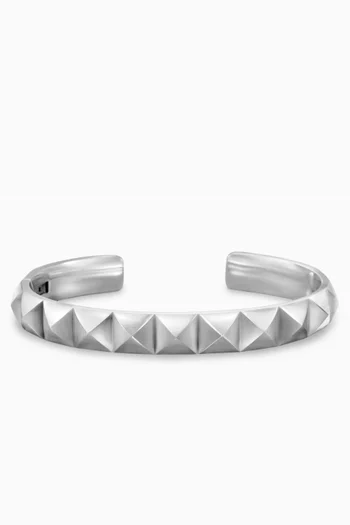 Pyramid Cuff Bracelet in Sterling Silver