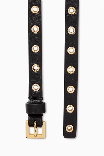 Mini Eyelet Belt in Calf Leather