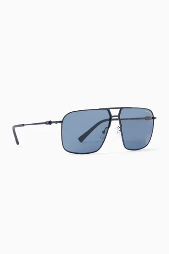 Aviator Sunglasses in Metal