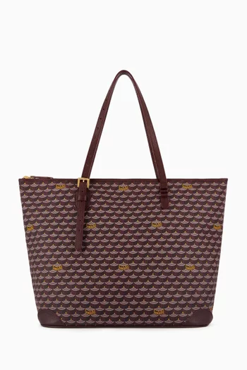 Daily Battle 35 Zip Tote Bag in Canvas & Leather