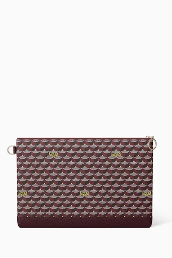 Pochette Zip 29 Pouch Bag in Canvas & Leather
