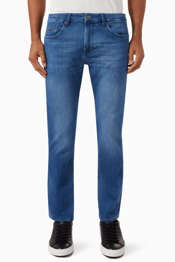 Delaware Slim-fit Jeans in Italian Cashmere-touch Denim