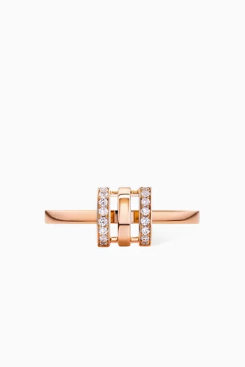 Mini Wid Diamond Ring in 18kt Rose Gold