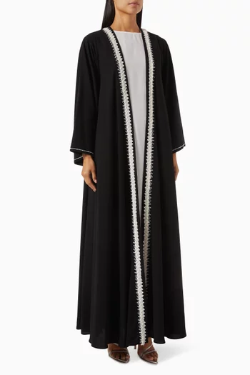 Bead Embellished Abaya Set