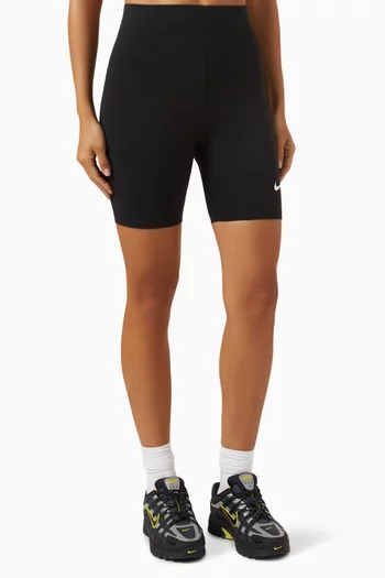 High-waisted Logo Biker Shorts