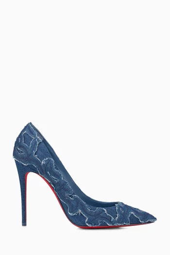 Christian louboutin denim heels hot sale