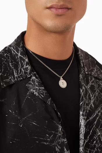 Sovereign Necklace in Brass
