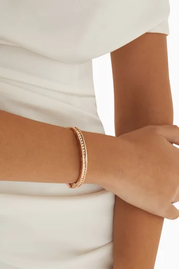 B.zero1 Rock Diamond Bracelet in 18kt Rose Gold