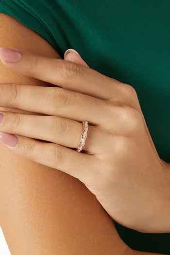 Serpenti Viper Diamond Ring in 18kt Rose Gold