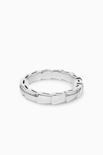 Serpenti Viper Ring in 18kt White Gold