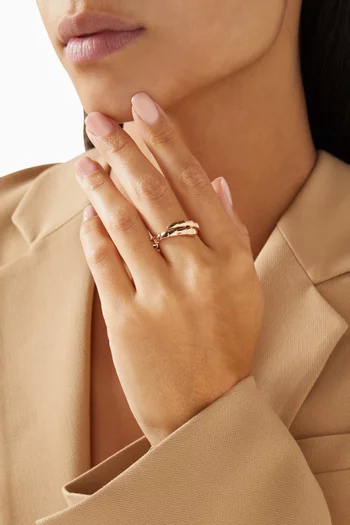 Serpenti Viper Ring in 18kt Rose Gold