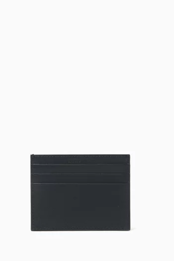 Logo Card Holder in Leather