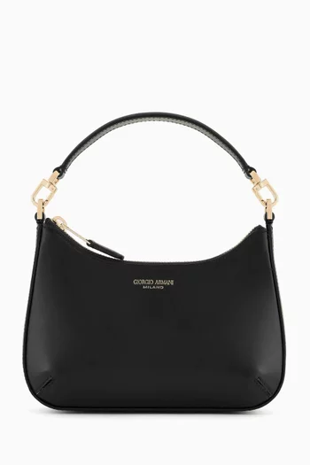 La Prima Hobo Shoulder Bag in Leather