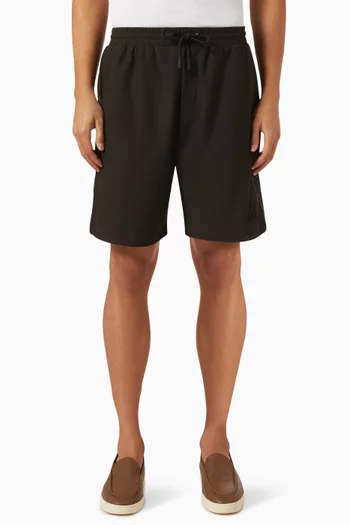 Drawstring Shorts in Stretch-cotton