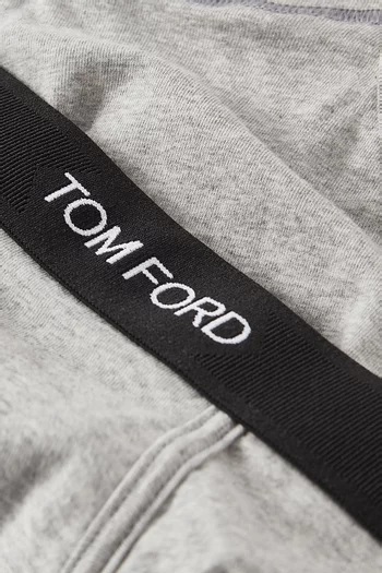 Logo Waistband Briefs in Cotton