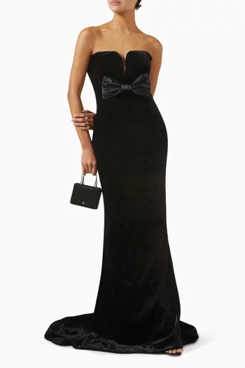 Duchesse Bow Gown in Velvet