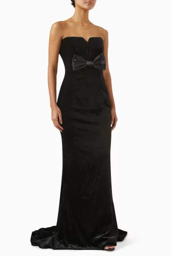 Duchesse Bow Gown in Velvet