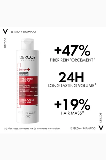 Dercos Energy + Stimulating and Anti Hair Loss Shampoo with Aminexil, 200ml