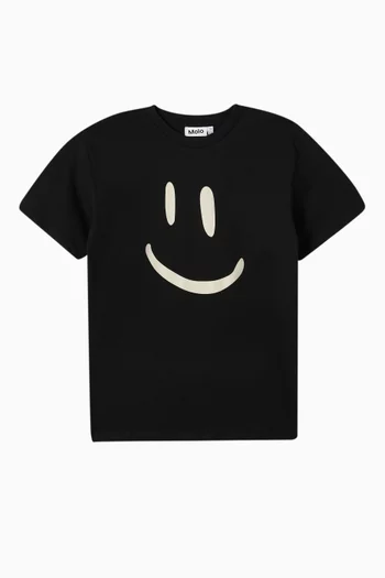 Roxo Smiley Face T-shirt in Organic Cotton