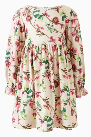 Floral Dress in Organic Cotton