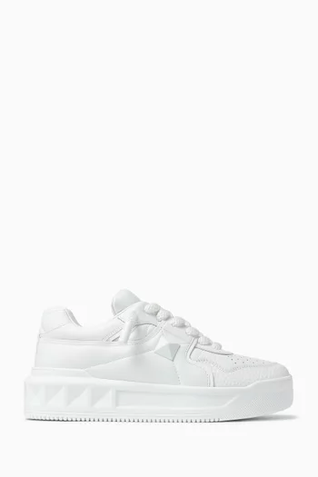 One Stud XL Sneakers in Leather