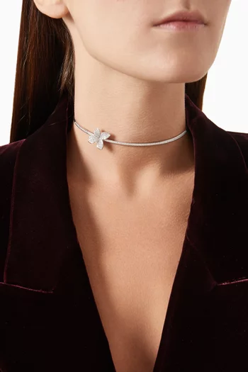 Petit Garden Dimond Choker in 18kt White Gold