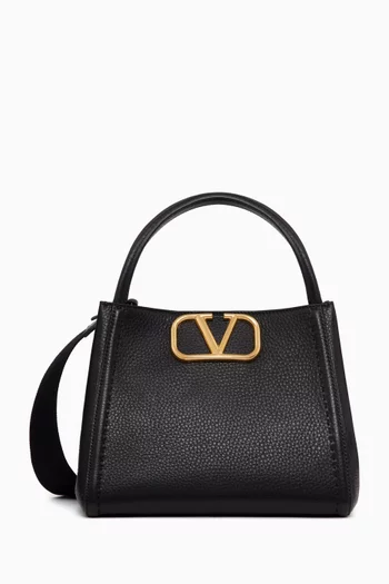 Valentino Garavani Small Alltime Top-handle Bag in Calfskin