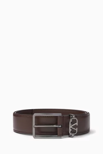 Valentino Vlogo Signature Belt in Leather