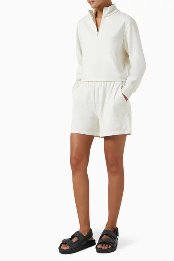 Elasticated Shorts in Viscose Blend