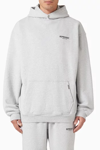 Owners Club Logo Hoodie in Loopback Jersey