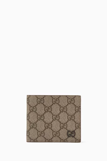 GG Supreme Bi-fold Wallet in Canvas