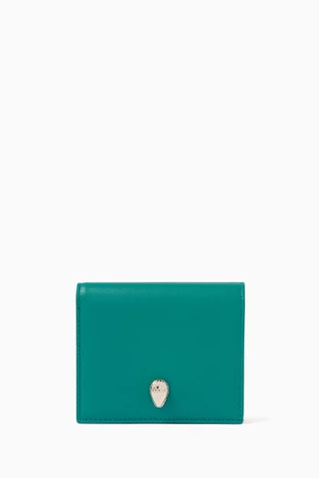 Serpenti Forever Compact Wallet in Leather