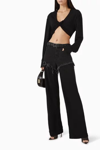 Vivenda Drape Front Top in Viscose