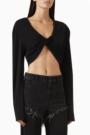 Vivenda Drape Front Top in Viscose