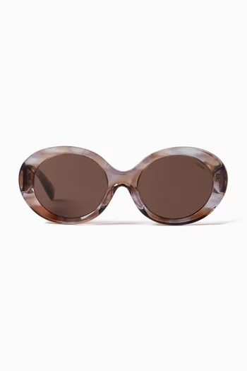 Round Sunglasses in Acetate