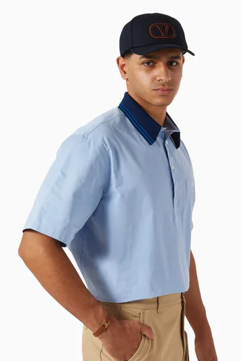 Vlogo Baseball Cap in Cotton