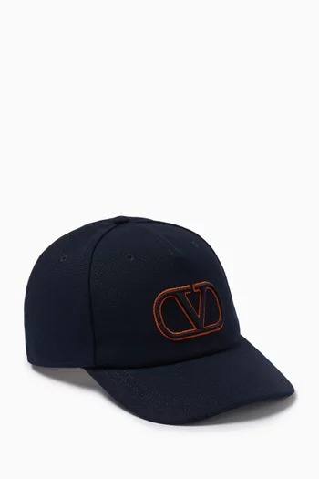 Vlogo Baseball Cap in Cotton